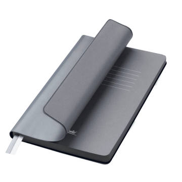 Portobello Ежедневник Мун Ривер (Moon River) недатированный, стальной с логотипом на заказ