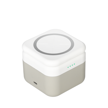 Portobello Беспроводная зарядная станция 3в1 15W Cube Wireless Magnetic с логотипом на заказ