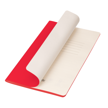 Portobello Блокнот Corsa slim, красный с логотипом на заказ