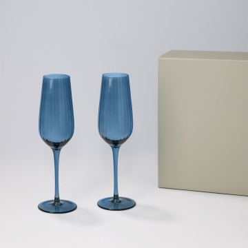 Portobello Подарочный набор 2 бокала для шампанского Toscana в серой коробке с логотипом на заказ