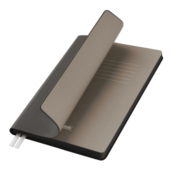 Portobello Ежедневник Rain недатированный, серый (без упаковки, без стикера) с логотипом на заказ