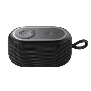 Portobello Беспроводная колонка Versa 1200 mAh, черная с логотипом на заказ