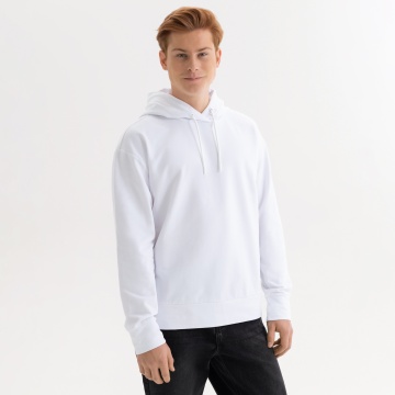 Portobello Худи с капюшоном, унисекс ALEX белый с логотипом на заказ