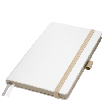 Portobello Ежедневник Arctic недатированный, белый/серый с логотипом на заказ