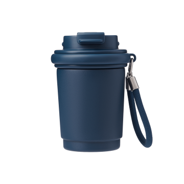 Portobello Термокружка вакуумная Сидней, синяя с логотипом на заказ