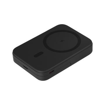 Portobello Внешний аккумулятор Union PD 10000mAh с функцией беспроводной зарядки 15W, черный с логотипом на заказ