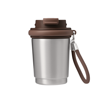 Portobello Термокружка вакуумная Сидней, серебряная с логотипом на заказ