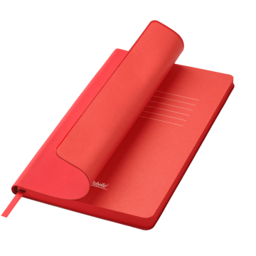Portobello Ежедневник Латте софт-тач (Latte soft touch) недатированный, красный с логотипом на заказ