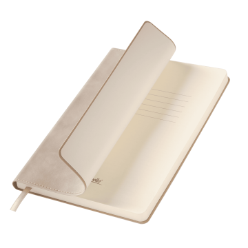 Portobello Ежедневник Верона (Verona) недатированный, бежевый с логотипом на заказ