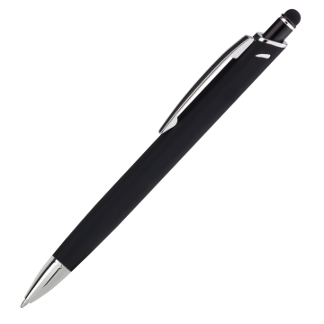 Portobello Шариковая ручка Куаттро (Quattro), черная с логотипом на заказ