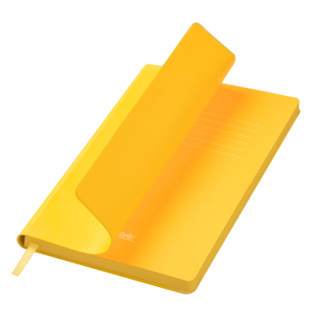 Portobello Ежедневник Латте (Latte NEW) недатированный, желтый/желтый (без упаковки, без стикера) с логотипом на заказ