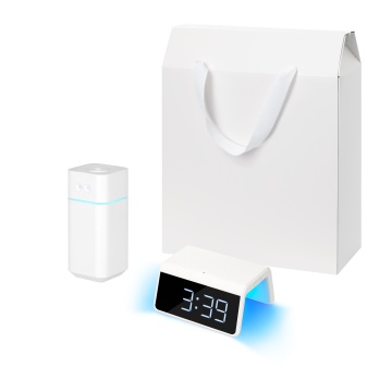 Portobello Подарочный набор Клауд НЕО, Флейм (Cloud NEO, Flame), белый (увлажнитель воздуха, зарядное устройство) с логотипом на заказ