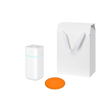 Portobello Подарочный набор Клауд НЕО, Аурис (Cloud NEO, Auris), оранжевый (увлажнитель воздуха, зарядное устройство) с логотипом на заказ