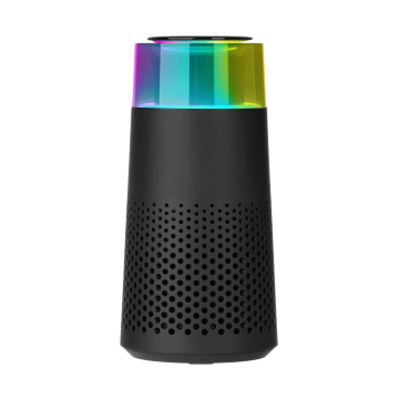 Portobello Очиститель воздуха с подсветкой Пьюр (Pure), черный с логотипом на заказ