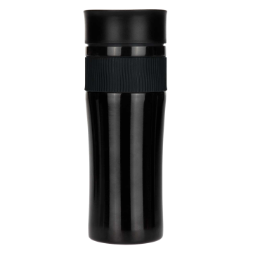 Portobello Термокружка вакуумная Поло (Polo), черная с логотипом на заказ