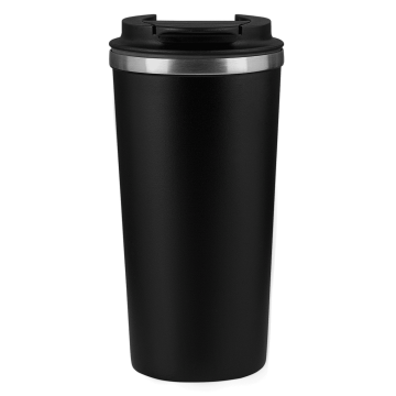 Portobello Термокружка вакуумная Palermo, черная с логотипом на заказ