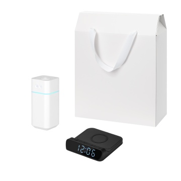 Portobello Подарочный набор Клауд НЕО, Ригель (Cloud NEO, Rigel), черный (увлажнитель воздуха, зарядное устройство) с логотипом на заказ