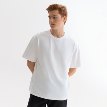 Portobello Футболка унисекс RUST, 240 гр., белая (теплый тон), размер L с логотипом на заказ